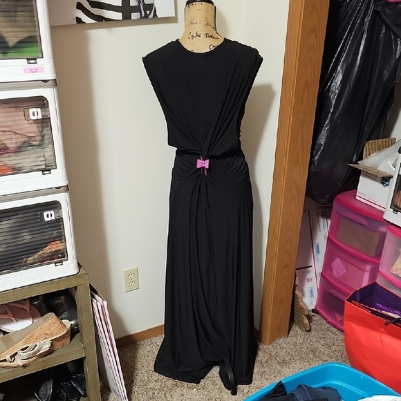 IMAN Black Maxi Dress. Plus Size 3x. - Picture 3 of 3